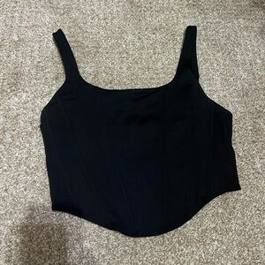NWOT Black Corset Going Out Top